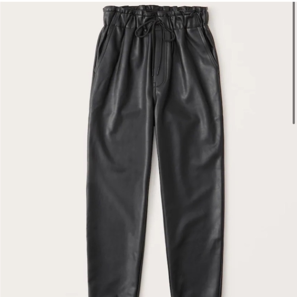 Abercrombie Vegan Leather Jogger